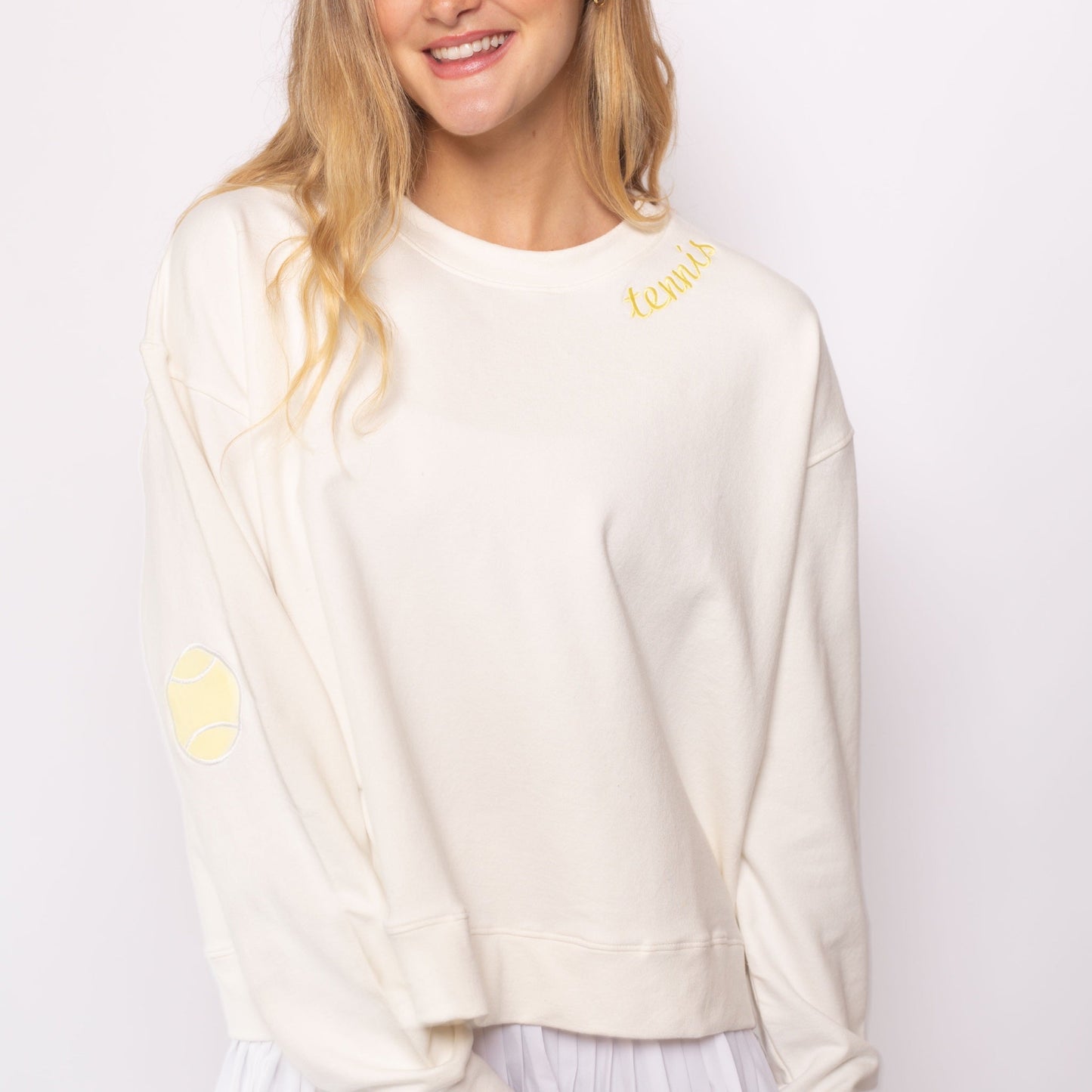 Tennis patches sweatshirt