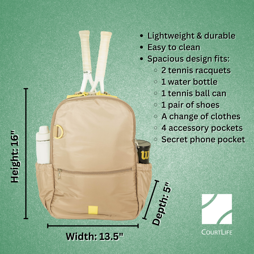 The BaseLiner Backpack - Sports Bag for Tennis and Pickleball