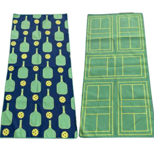 Pickleball Paddle Double-Sided Microfiber Athletic Towel born to rally