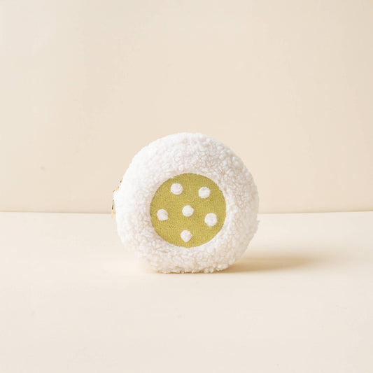 The darling effect Teddy Pouch-Circle Pickleball Ball Lime Green