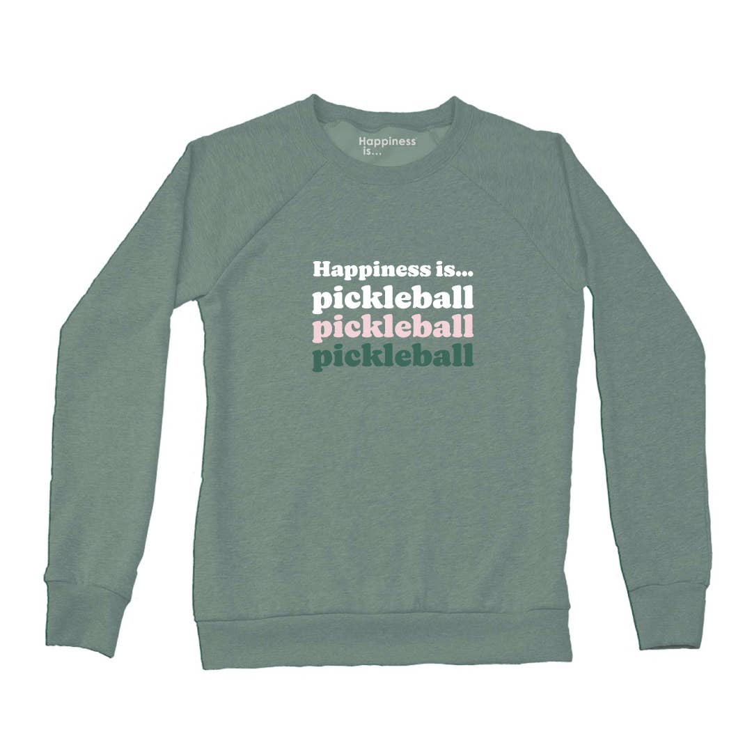 Women's Pickleball Triple Sweatshirts - 3 Colors: White / Small