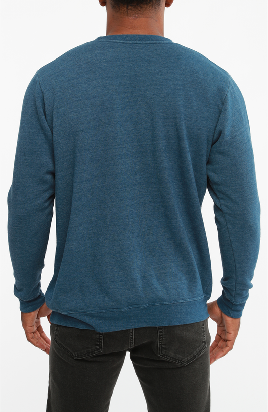 SWEATSHIRT-BLUE-ULTRA SOFT: XL