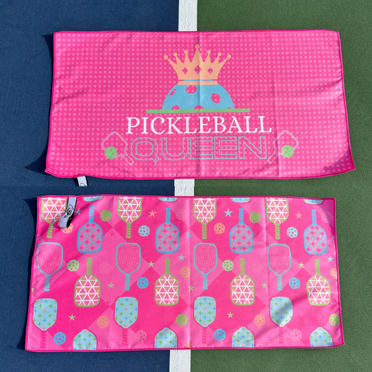 Pickleball Queen Double-Sided Microfiber Athletic Towel