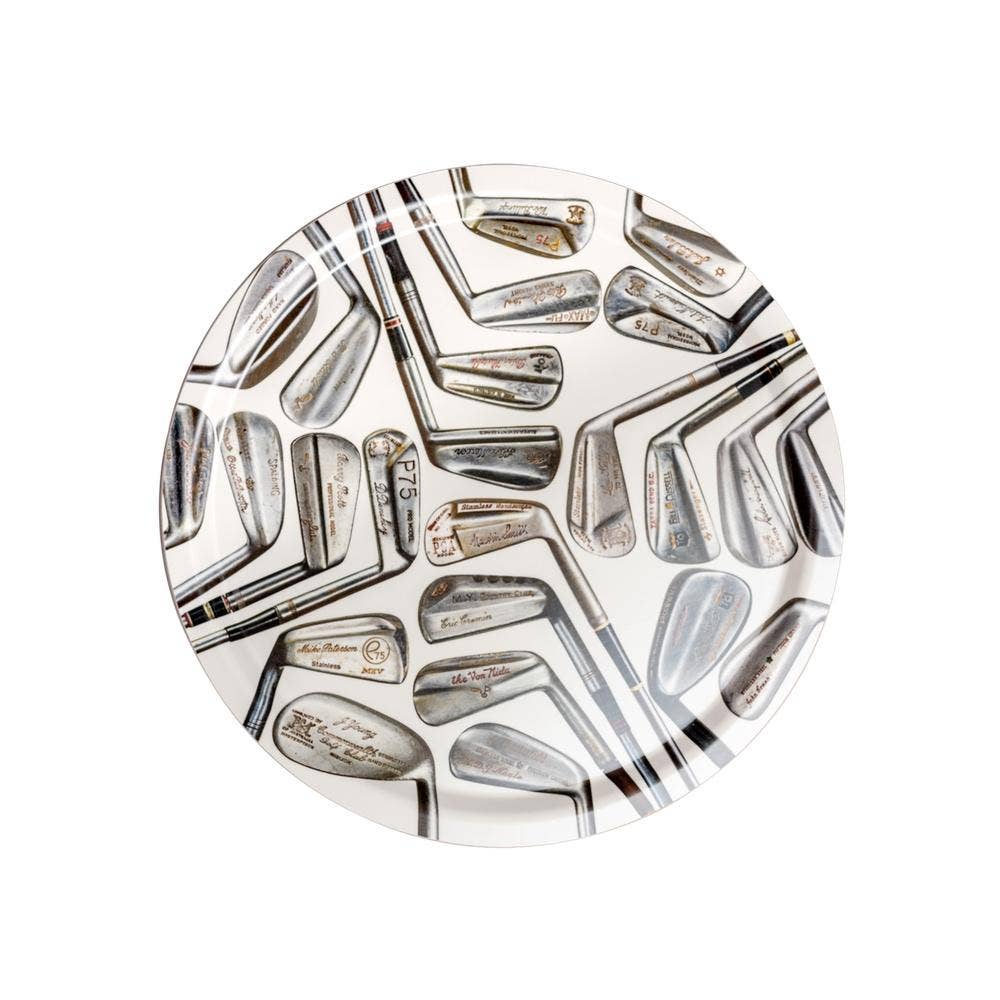 Vintage Signature Golf Clubs Birchwood Dining Tray