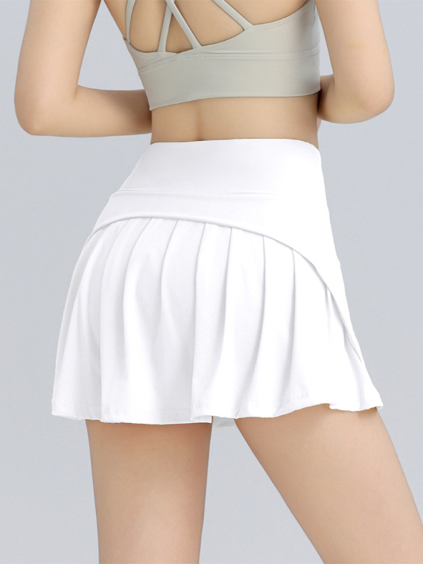 Women's Anti-Exposure High Waist Hip Lifting Sports Tennis Skirt