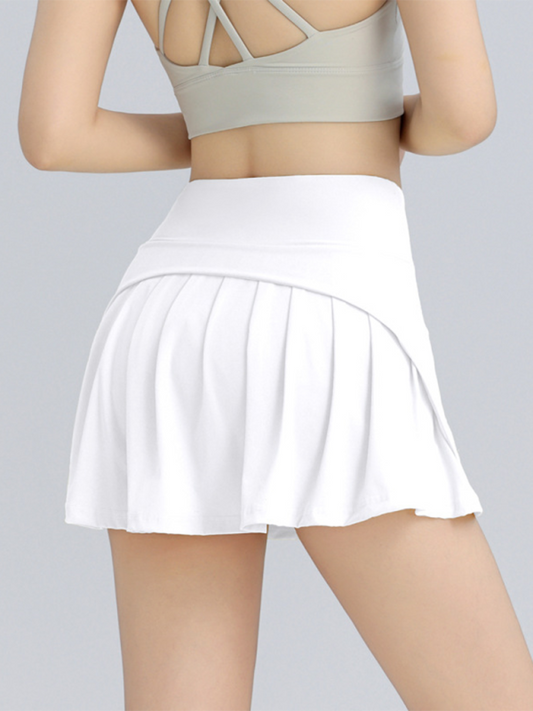 Women's Anti-Exposure High Waist Hip Lifting Sports Tennis Skirt