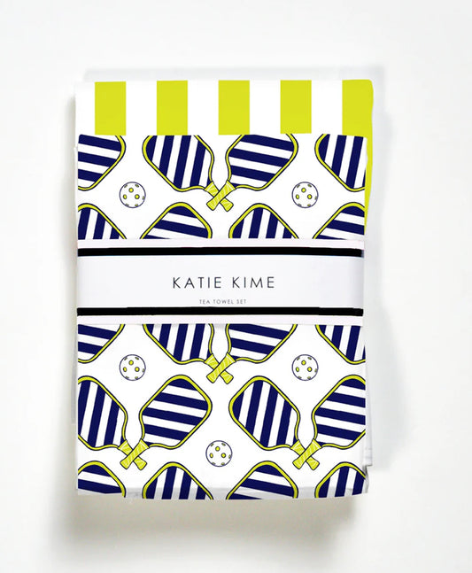 Katie Kime Pickleball Tea Towel set