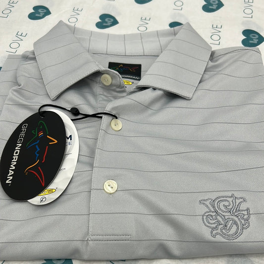 SVCC Greg Norman Freedom Micro Stripe Polo