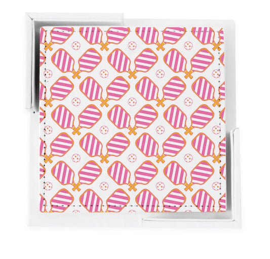 Katie Kime Pickle Ball Coaster Set