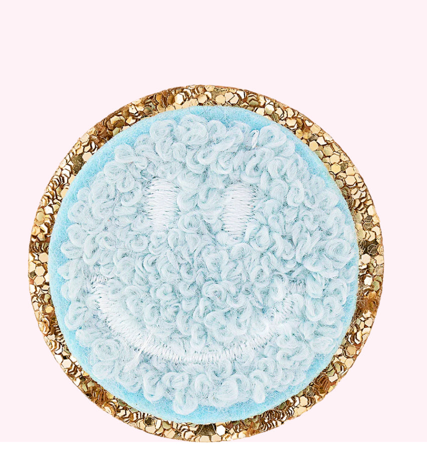 Stoney Clover- Mini Glitter Smiley Face Patch