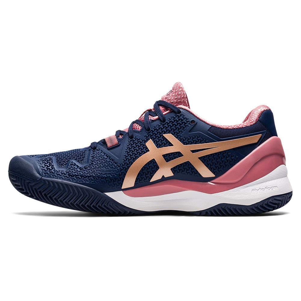 Asics Gel Resolution 8 Clay (Peacoat & Rose Gold)