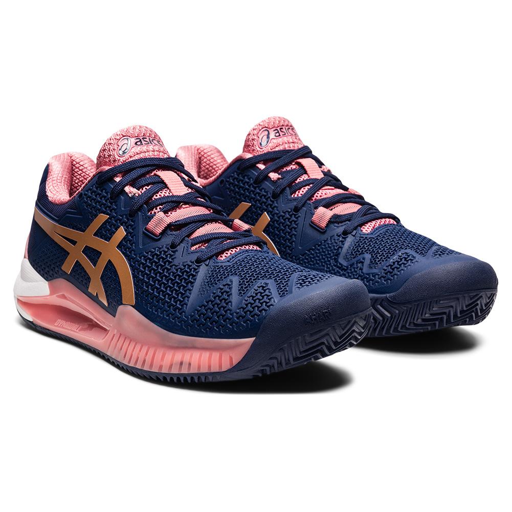 Asics Gel Resolution 8 Clay (Peacoat & Rose Gold)