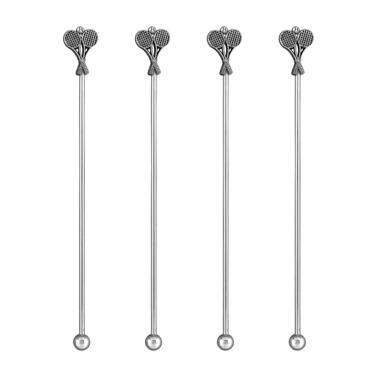 4-Piece Tennis Swizzle Stick