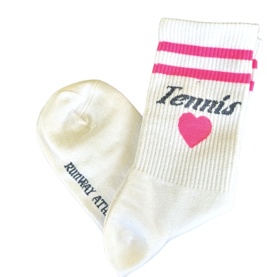 Runway Athletics Tennis Socks - Heart