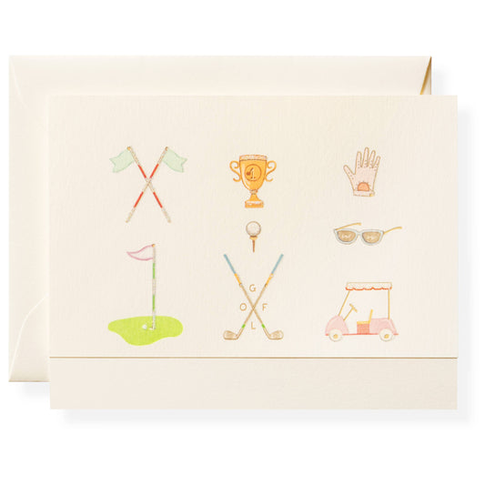 Golf & Tennis Individual Note Cards