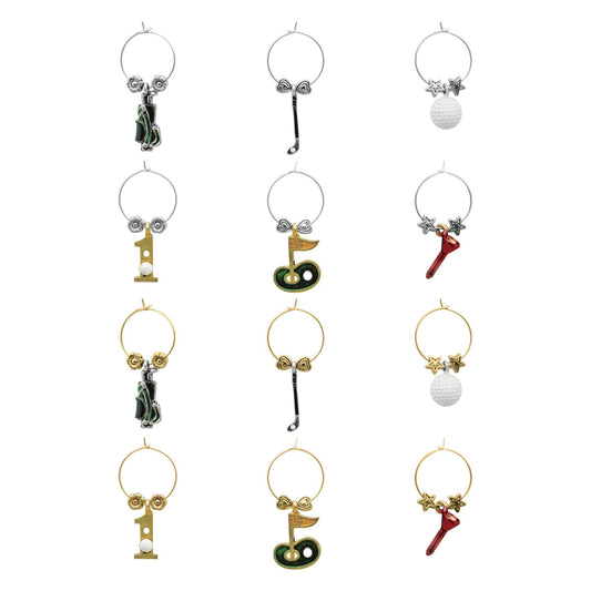 12-Piece Hole In One Wine Charms