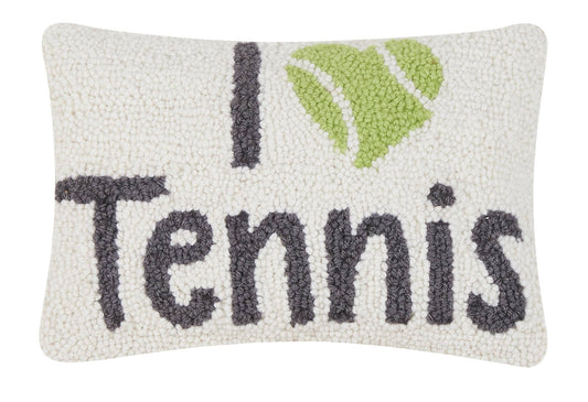 I Love Tennis Hook Pillow
