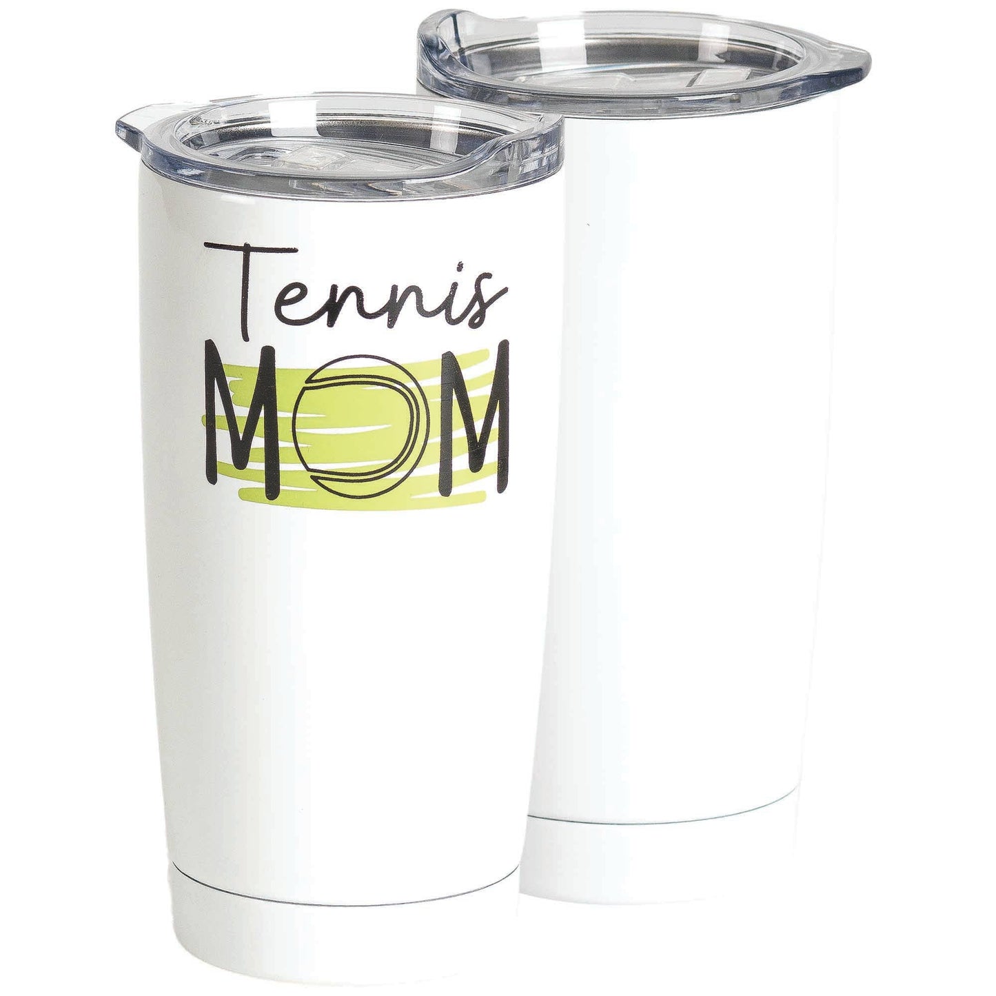 Tennis Mom Stainless Steel Tumbler White 20 oz