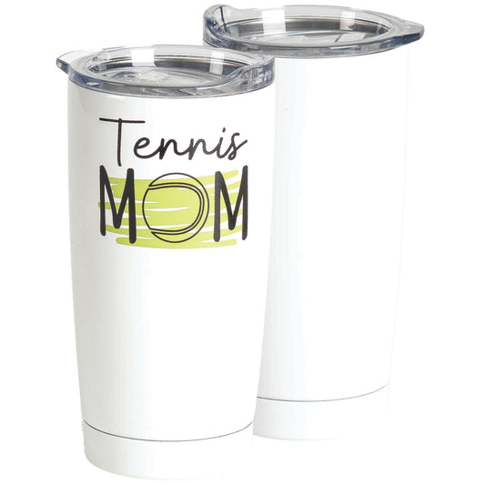 Tennis Mom Stainless Steel Tumbler White 20 o