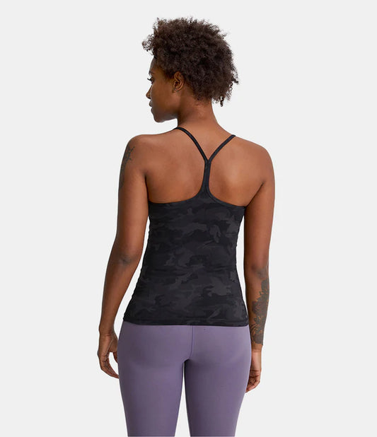 Halara Cloudful Camo Y-Back Workout Tank Top
