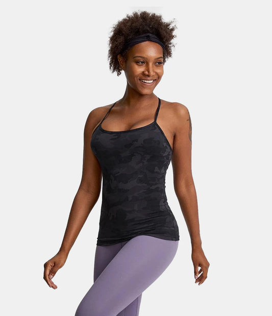 Halara Cloudful Camo Y-Back Workout Tank Top