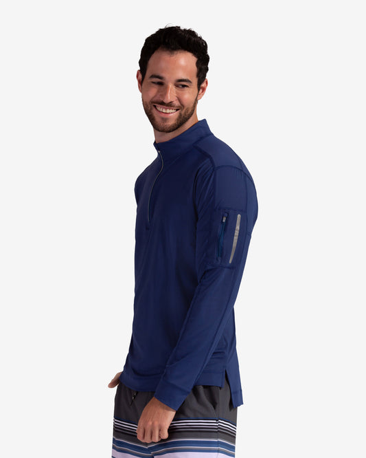 MEN'S MOCK ZIP TOP