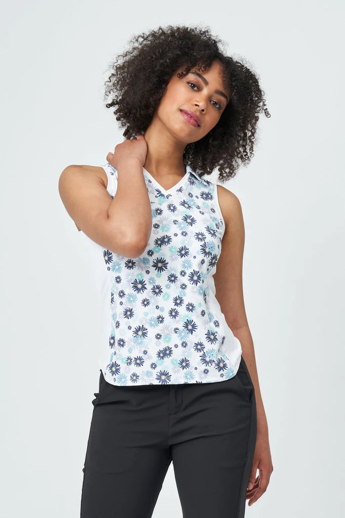 Lija Knit Pindot Wrap Polo