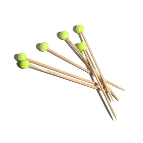 Tennis Ball Cocktail Picks 20 pack