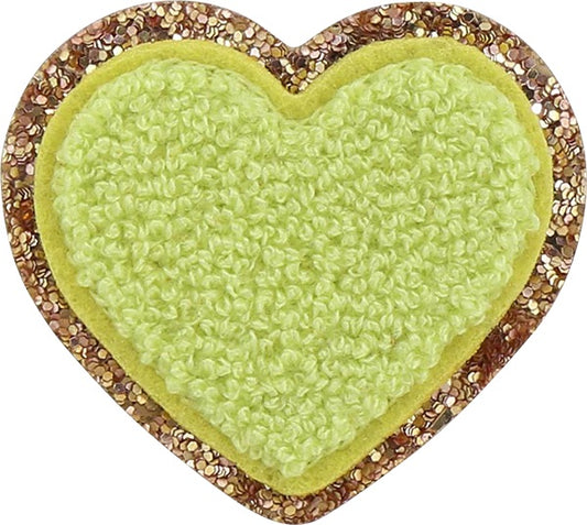 Stoney Clover Lane-Lime Glitter Heart Patch