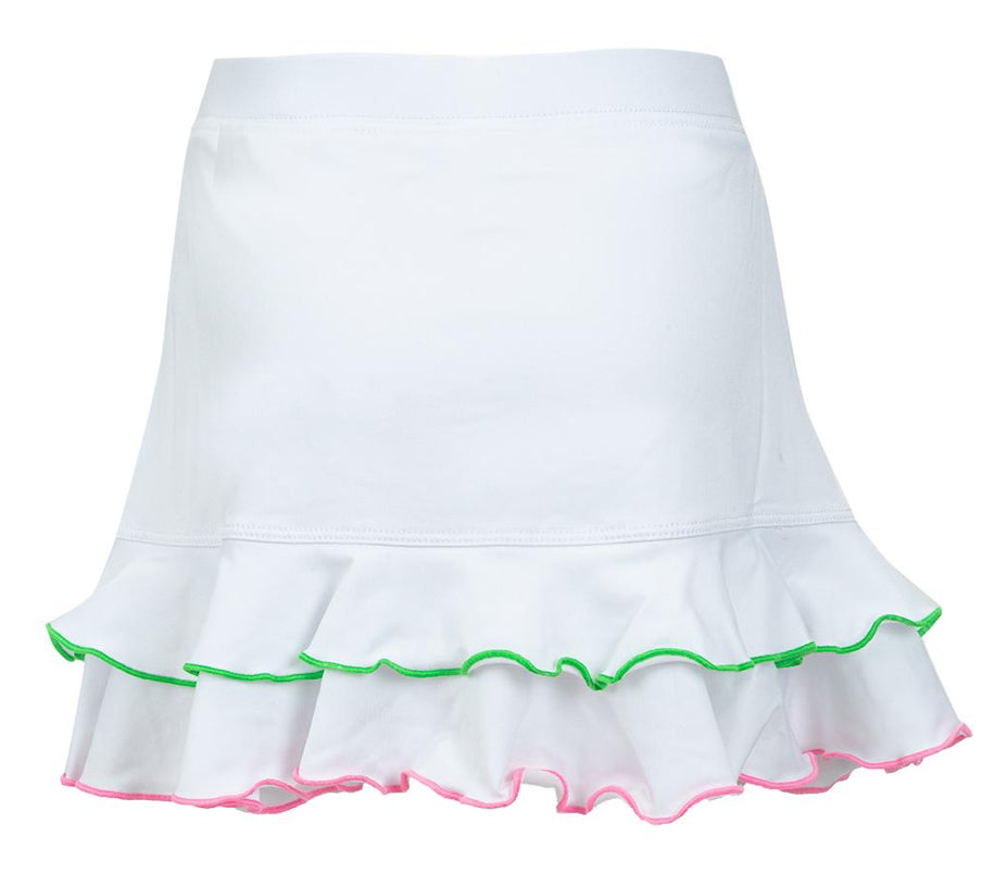 Little Miss Tennis Green/Pink Ruffle Skirt