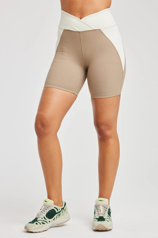 Year Of Ours Womens Ribbed Studio Biker Short