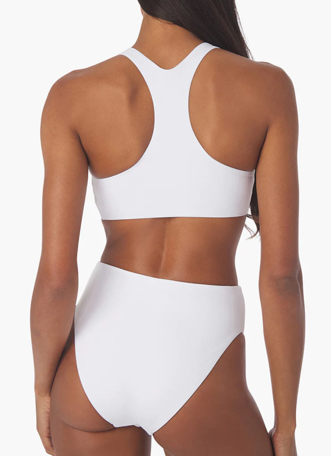 We Wore What - zip front Racerback bikini top