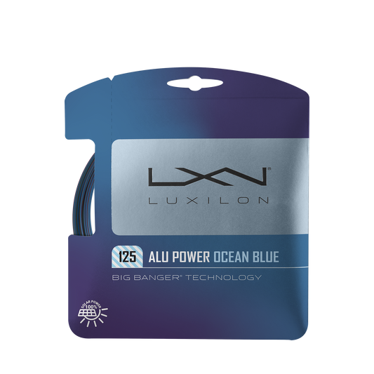 ALU POWER OCEAN BLUE 125 TENNIS STRING - SET