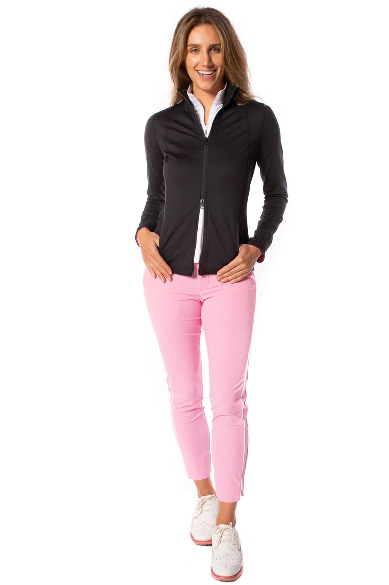 Golftini- Double Zipper Jacket- Black/hot pink