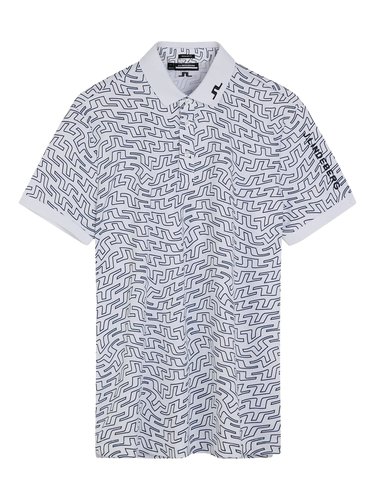 J. Lindeberg Tour Tech Print Regular Fit Polo