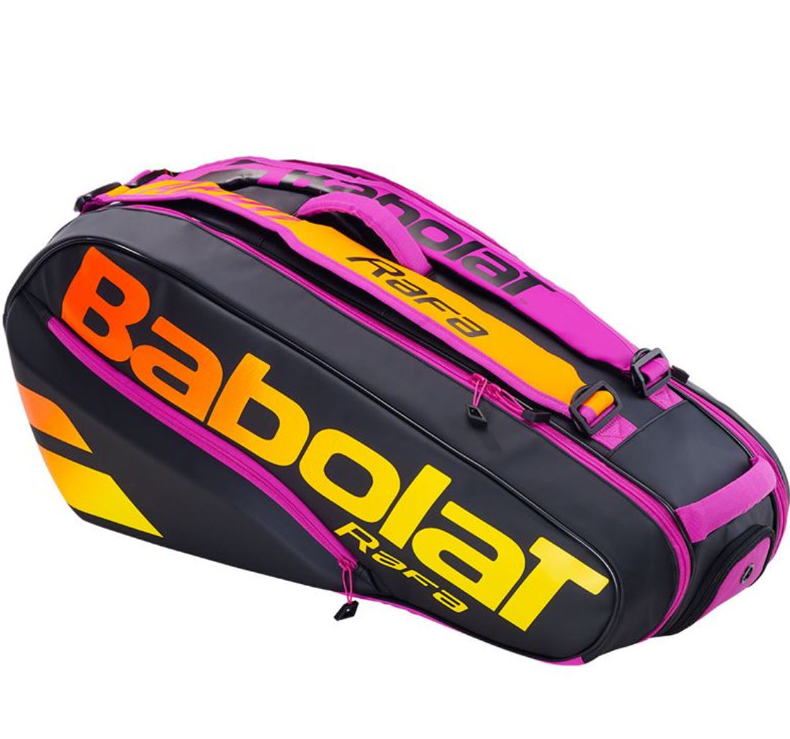 Babolat Pure Aero Rafa Nadal RH6 Black Orange Purple Tennis Bag