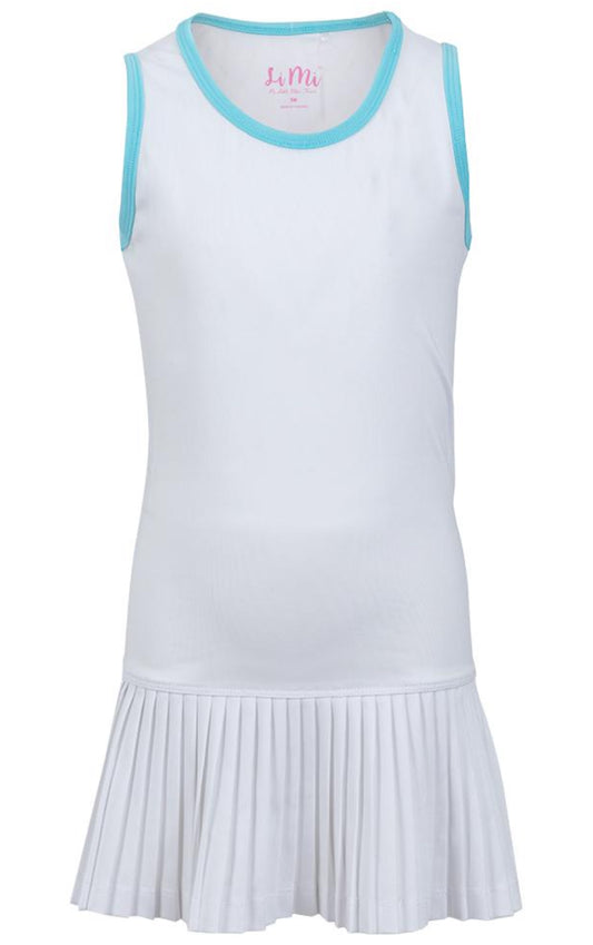 Little Miss Tennis Girls` Mini Pleat Tennis Dress