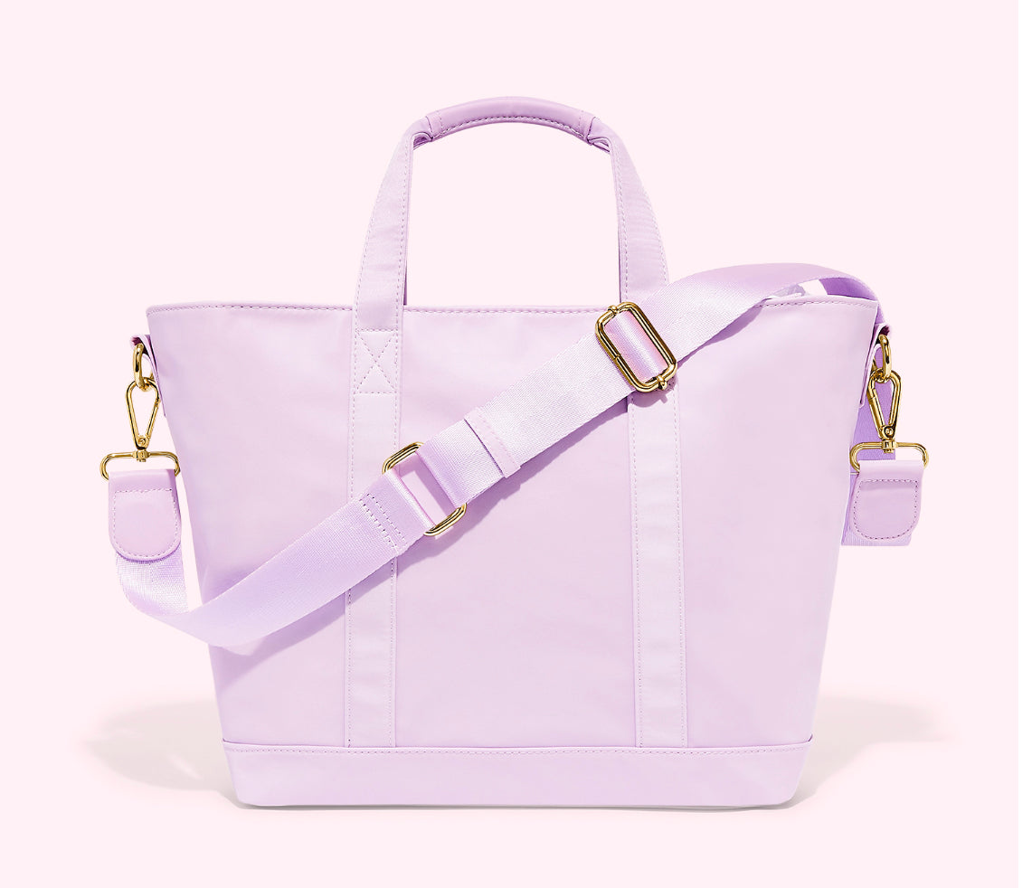 New Stoney Clover Lane Classic Mini Tote Bag Custom w/ name Sarah Purple  Grape