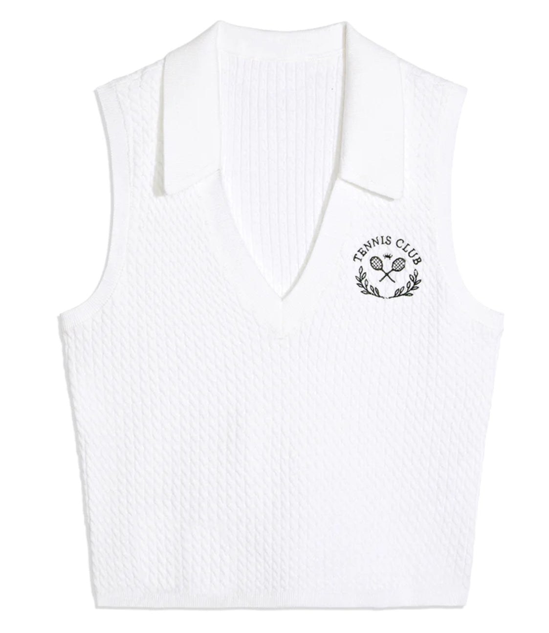 We Wore What-V- Neck Polo Tank