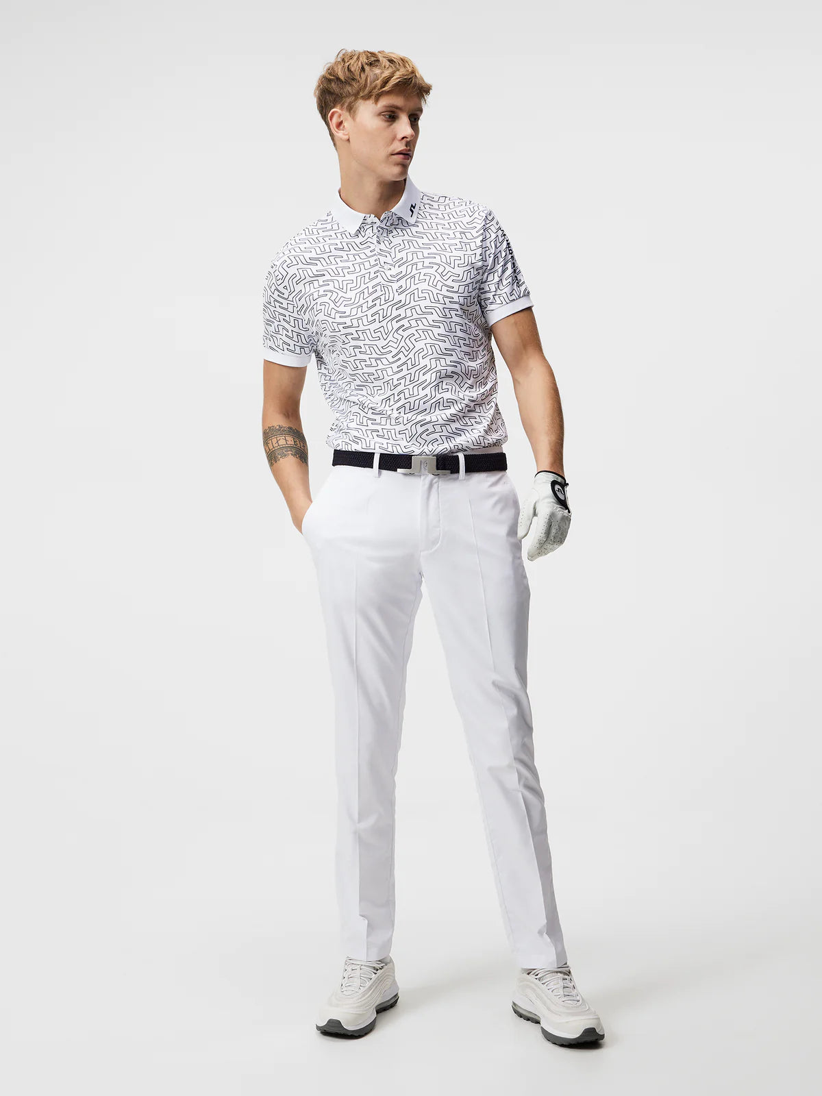 J. Lindeberg Tour Tech Print Regular Fit Polo