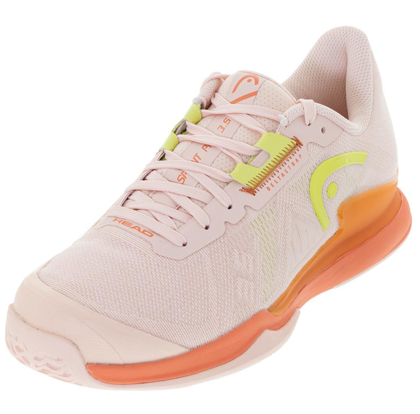 Head Women's Sprint Pro 3.5 Tennis Shoes Salmon and Lime