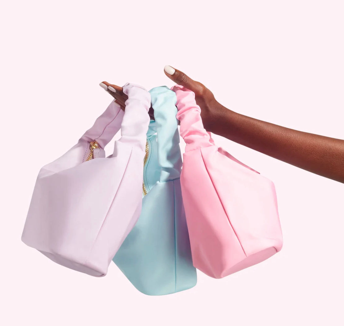 Nylon Scrunch Handle Bag