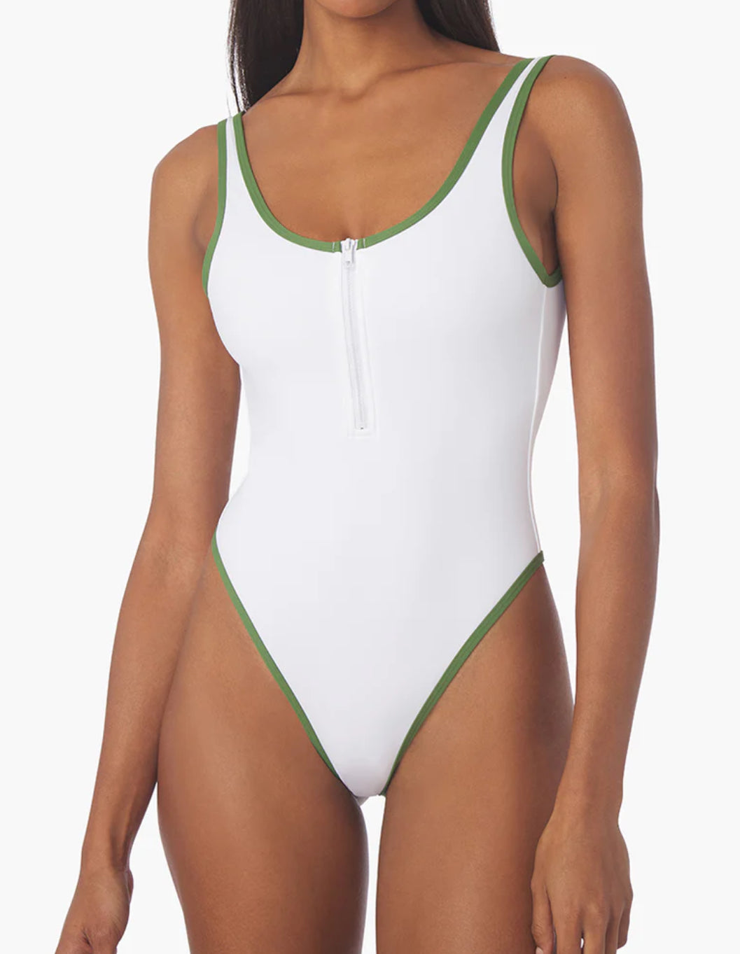 We wore what-Zip front one piece