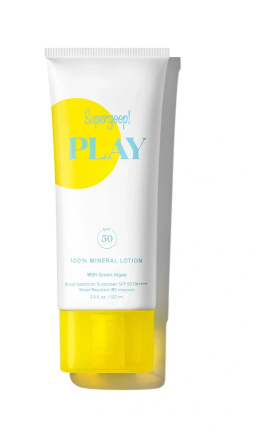 Supergoop PLAY 100% Mineral Lotion SPF 50 with Green Algae