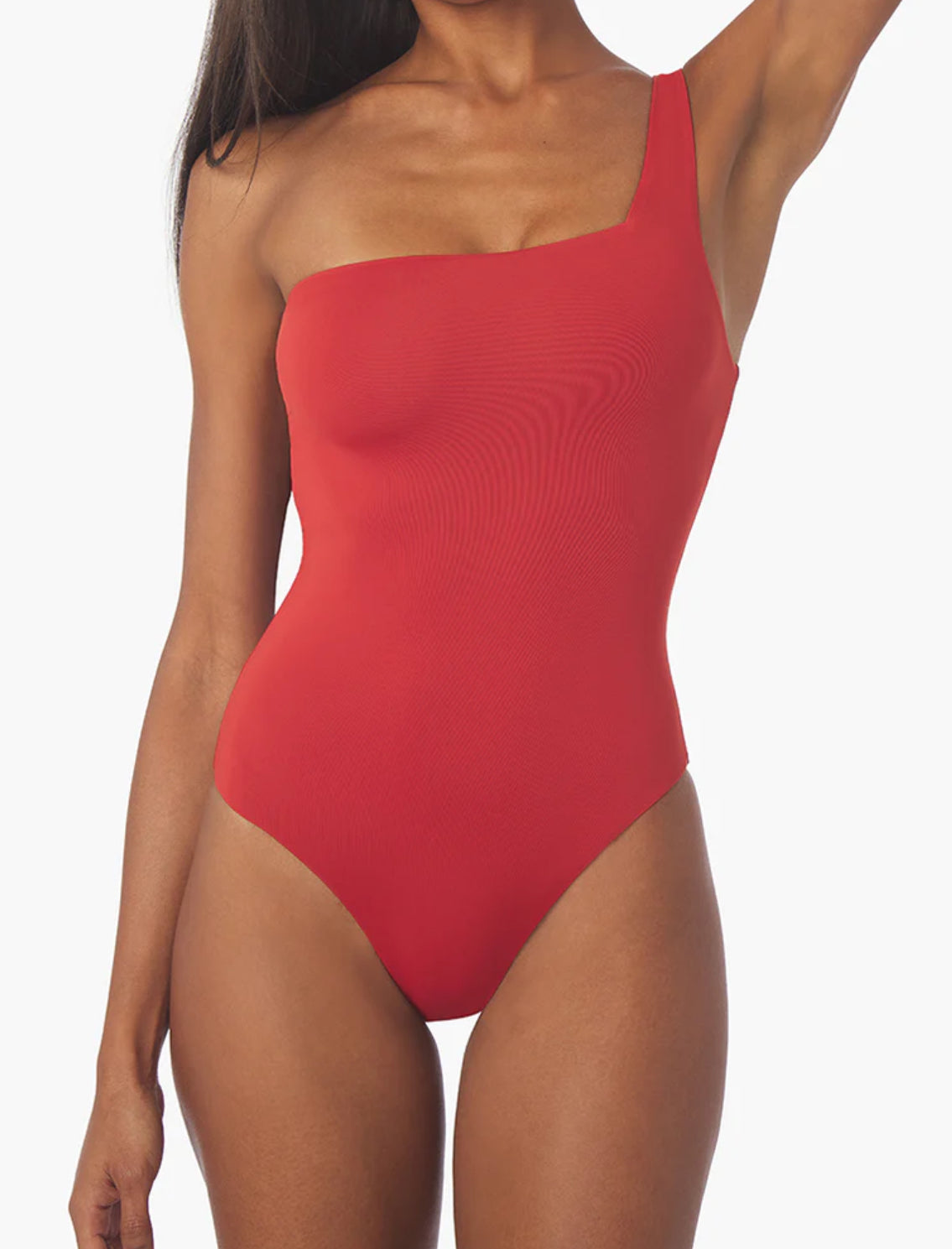 We wore what - one shoulder one piece bathing suit