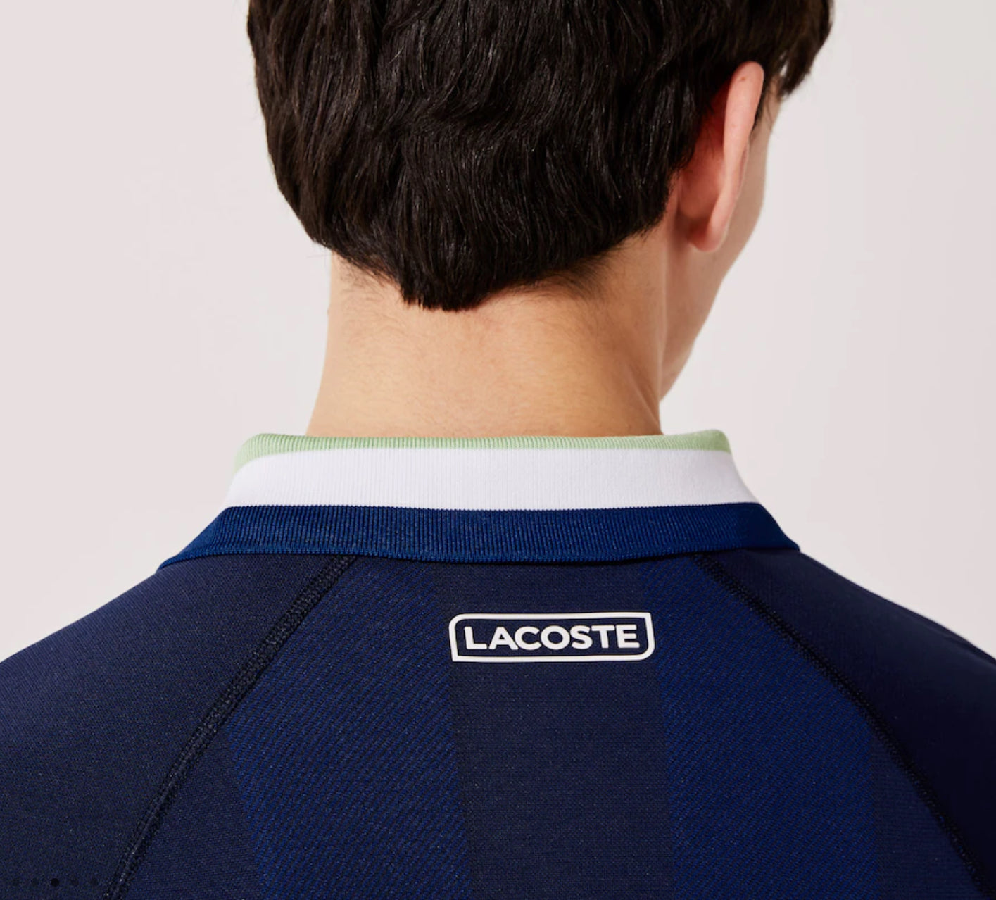 Men's Lacoste SPORT Seamless Open Collar Jacquard Polo Shirt