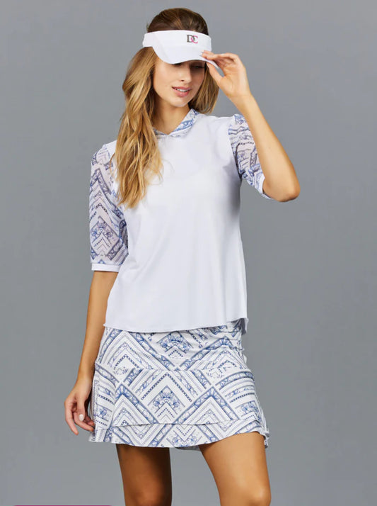 Denise Cromwell Nadia Preppy Collar Top