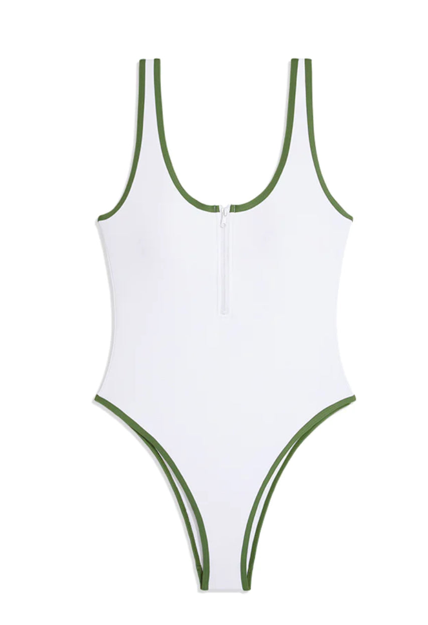 We wore what-Zip front one piece