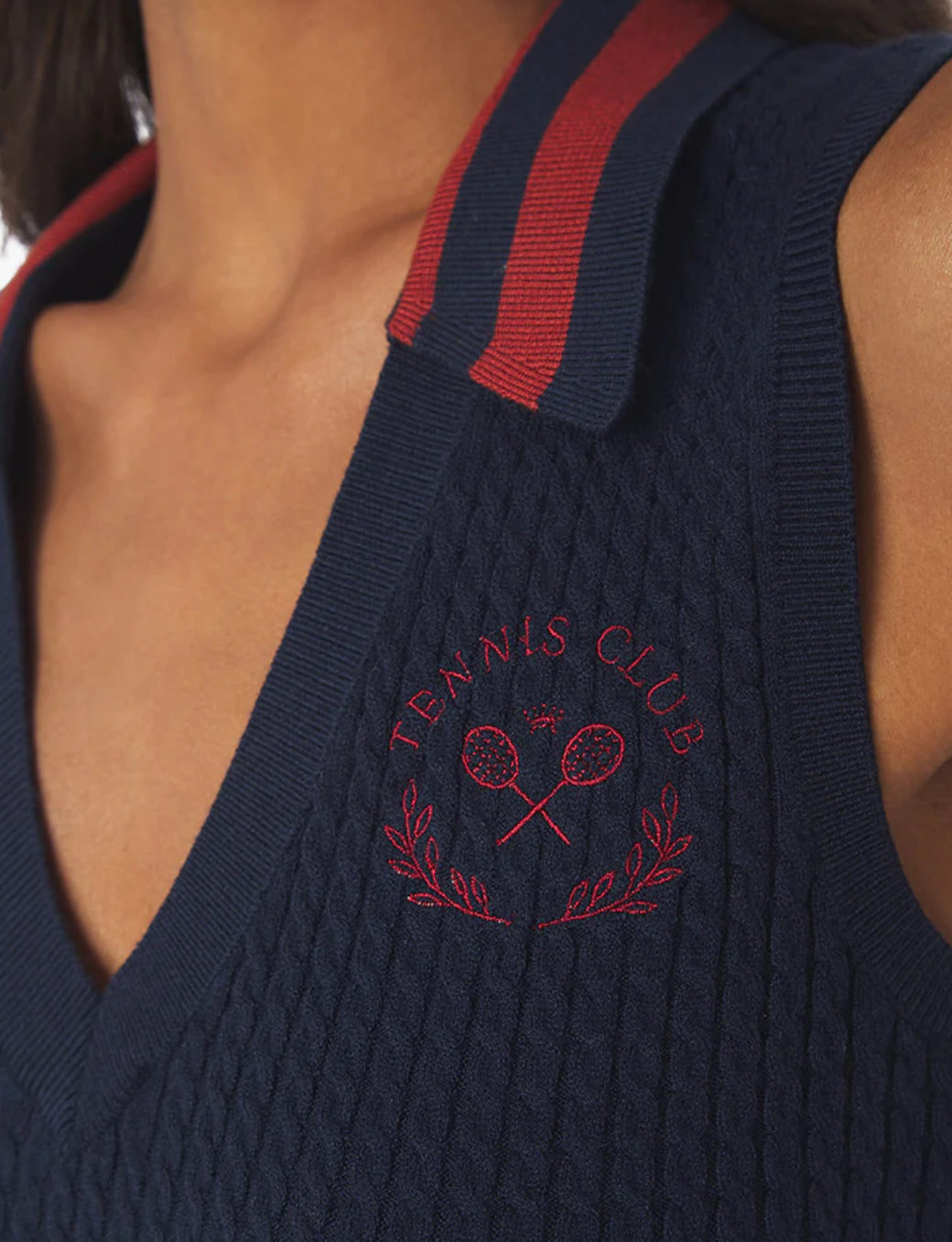 We Wore What-V- Neck Polo Tank