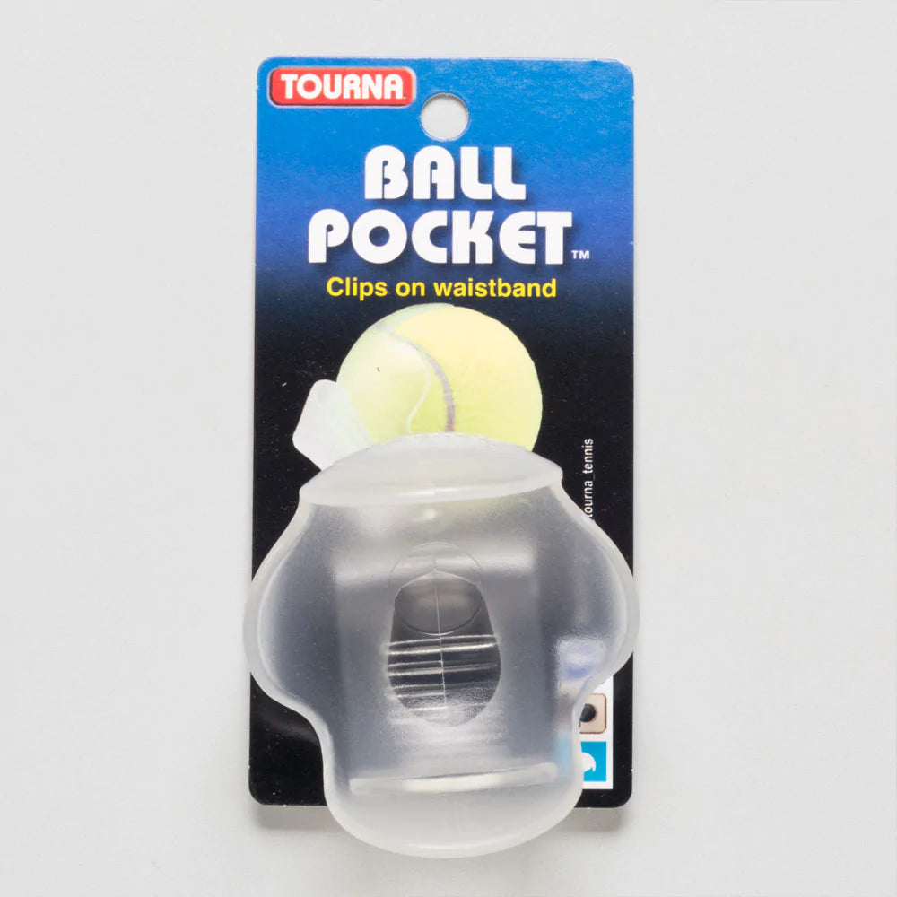 Tourna Ball Pocket Clip-On Waistband Ball Holder, Clear